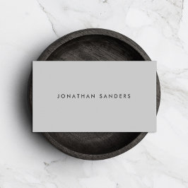 MODERN OCH MINIMALLJUS-Grått Visitkort