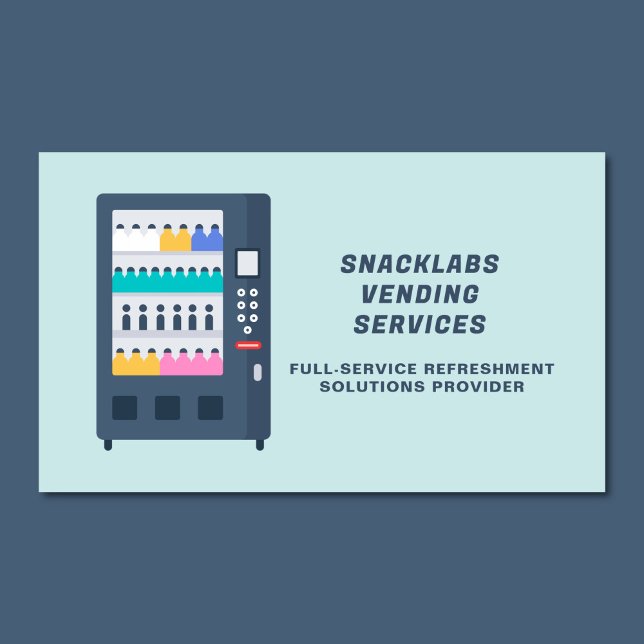 Modern och modern lösning för renovering av Maskin Visitkort (Modern vending machine company business card)