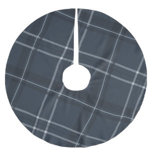 Modern och modern marin jul julgransmatta borstad polyester