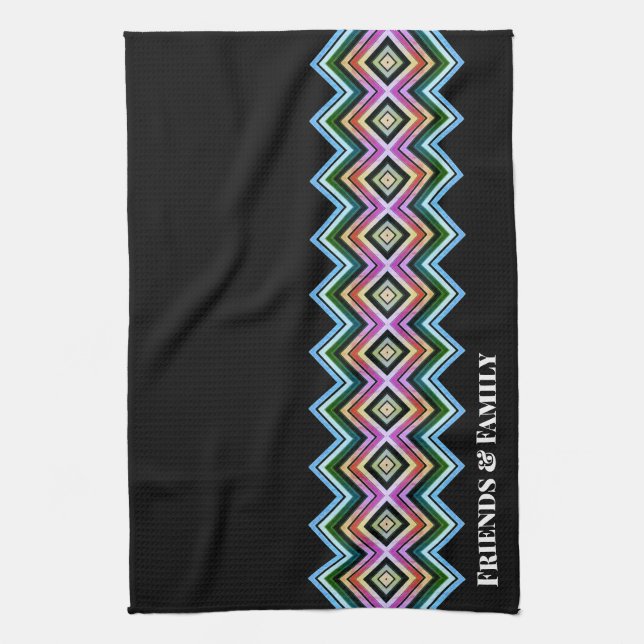 Modern och modern snyggt, djärv kökshandduk (Vertikal)