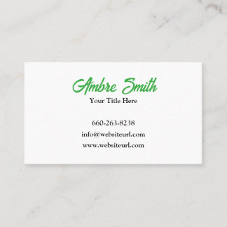 Modern och ren Gräsmatta Visitkort