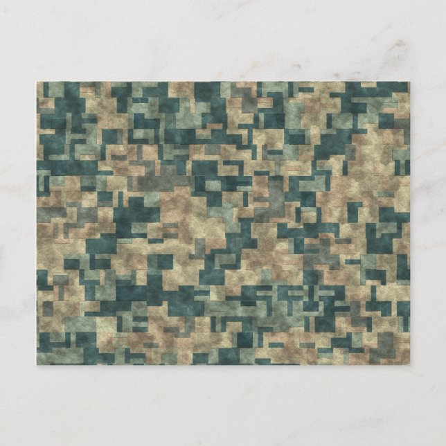 Modern och rustig benägenhet: Abstrakt Wall Stone  Vykort (Framsida)