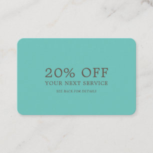 Modern och Snyggt - Valfri Färg - Rabattkupong Rabattkort