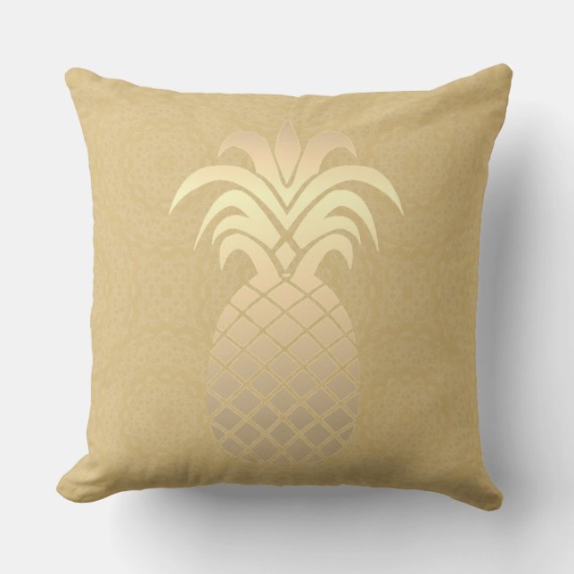 Modern och Trendig ananas design på klassiskt stat Kudde (Framsida)