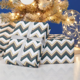 Modern och Trendiget Zig Zag Roligt Geometric linj Presentpapper