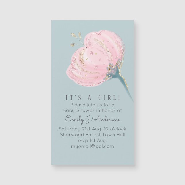 Modern och trendigets rosa, baby blue och mörk blå (Framsida)