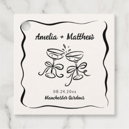 Modern och vismisk Hand plockade Bröllop Gåvor Etiketter