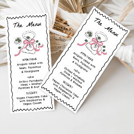 Modern och vismisk Hand plockade-middag och torka Meny