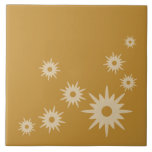 Modern ochre Guld-stjärnor i mitten av århundradet<br><div class="desc">Modern design från mitten av århundradet med vintagens återtändning i guld med kontrast. Enkel,  ren modern design.</div>