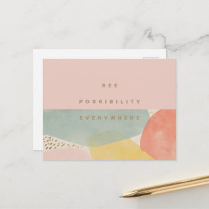 Modern offertform för Abstrakt Vykort