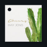 MODERN ÖKENKAKTUS FOLIA VATTENFÄRG CHEERS GÅVOR ETIKETTER<br><div class="desc">Om du behöver någon anpassning eller andra matchande föremål,  vänligen kontakta mig på yellowfebstudio@gmail.com</div>