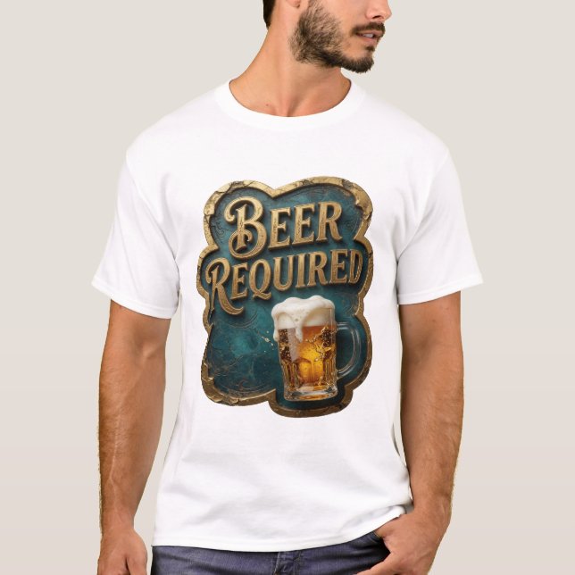 Modern ÖL NÖDVÄNDIGT Citat T-shirt (Framsida)