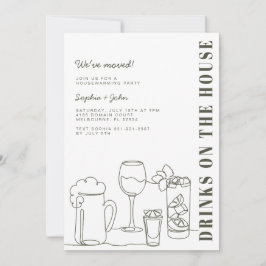 Modern Oliv grönt Party Inbjudningar