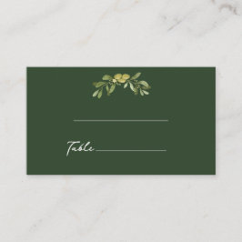 Modern Oliv grönt Placeringskort