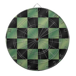 Modern Oliv grönt svart övertoning kontrollerad Darttavla