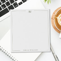 Modern Olivgrön Minimalistisk Elegant Monogram