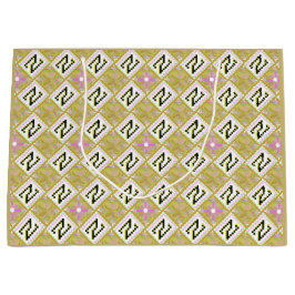 Modern Olivgrön och Magenta Geometrisk Tribal Möns