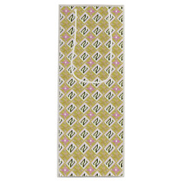 Modern olivgrön och magenta geometrisk tribal möns