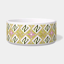 Modern Olivgrön och Magenta Geometrisk Tribalmönst