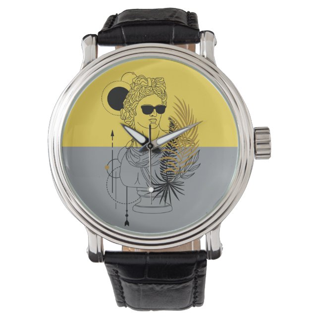 Modern olympisk gud Apollo Colorblock Armbandsur (Framsida)