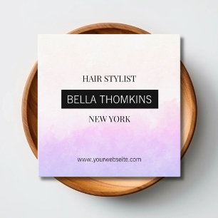 Modern Ombre lila Fyrkantigt Visitkort