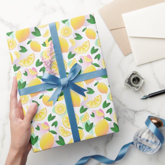 Modern omslagning av den Pappra rullen för frukten Presentpapper (Gifting)