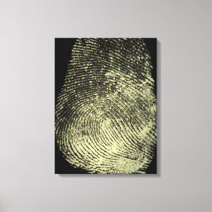 Modern Omvänd Slinga Fingeravtryck Canvas