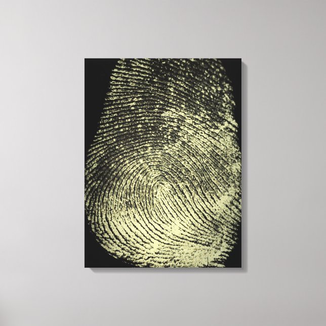 Modern Omvänd Slinga Fingeravtryck Canvas (Framsida)