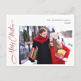 Modern One PHOTO God jul Julhälsningar Vykort