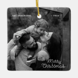 Modern One Photo Simple God jul Julgransprydnad Keramik