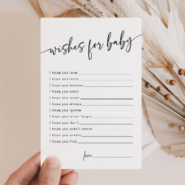 Modern Önskemål för Baby klassiskt minimalistiskt 