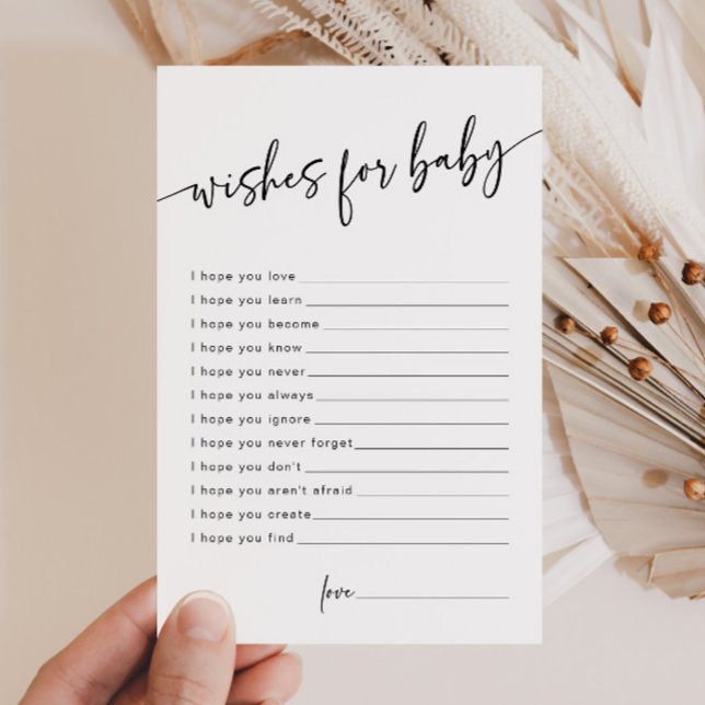 Modern Önskemål för Baby klassiskt minimalistiskt  (Skapare uppladdad)