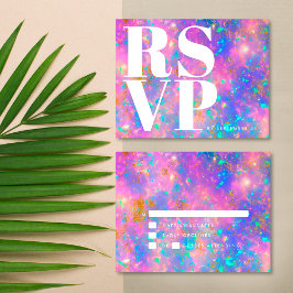 Modern Opal Stone fet minimalistisk enkel Bröllop OSA Kort