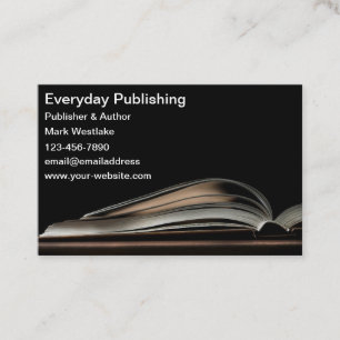 Modern Open Bok Publishing & Author Visitkort