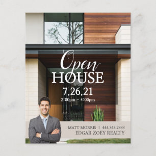 Modern Open House Real Gods Realtor Flyer