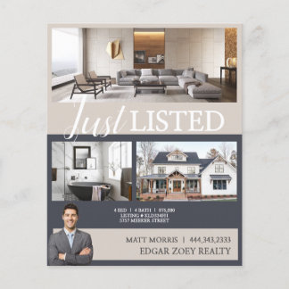 Modern öppen hus fastighetsmäklare Flyer