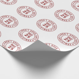 Modern öppna inte förrän i jul Frimärke Presentpapper