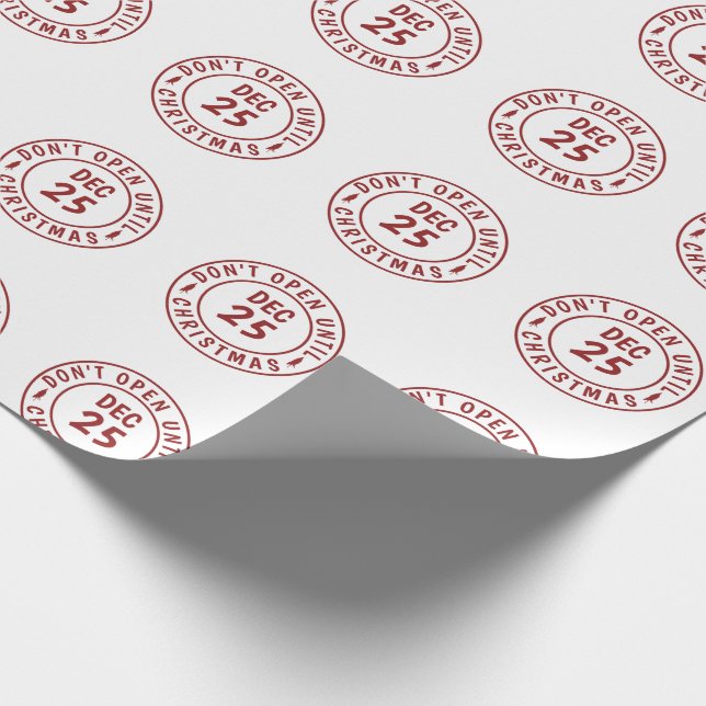 Modern öppna inte förrän i jul Frimärke Presentpapper (Hörn)