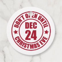 Modern öppna inte förrän i jul Kväll Frimärke