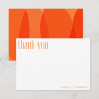 Modern Orange Abstrakt Shapes Anpassningsbar Stude