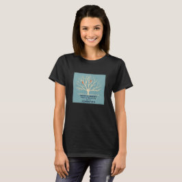 Modern Orange Birds i en stor familjeåterförening T Shirt
