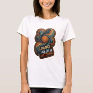 Modern Orange DANSAR SOM OM INGEN TITTAR T Shirt