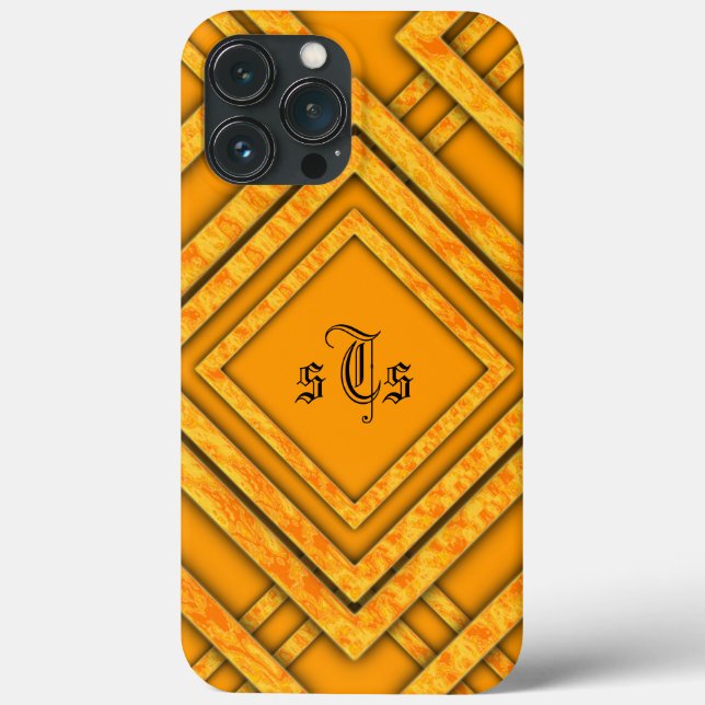 Modern Orange Diamant Monogram (Baksida)