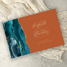 Modern Orange för bränning av Guld-skript i upplag Gästböcker