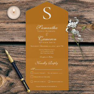 Modern Orange för förbränning av monogram rost