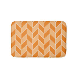 Modern Orange från hösten Peach Herringbone Mönste Badrumsmatta