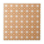 Modern orange geometrisk mönster kakelplatta<br><div class="desc">Modern geometrisk mönster-keramisk panel i orange</div>