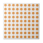 Modern Orange i medelårhundradet, Starburst Mönste Kakelplatta<br><div class="desc">Modern design i mitten av århundradet som ger vintage mönster av små retrostjärnor i skuggor av orange och gult på vit bakgrund. Enkel, ren modern, sömlös design. En utformning av en samordnande samling. Skapa din egen anpassningsbar mönster genom att ladda upp en ny bild eller använda meddelandeknappen för att kontakta...</div>
