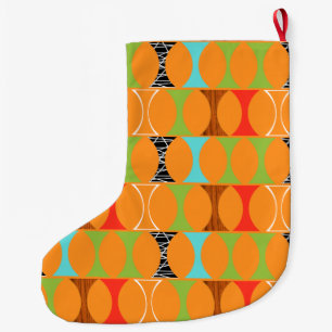 Modern orange julstrumpa för mitt- århundrade