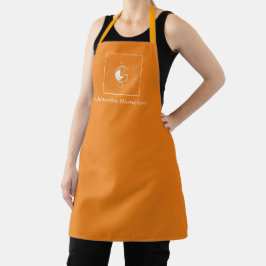 Modern Orange Lägg Till Din Logotyp Företag Markna